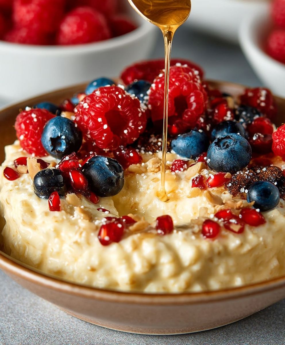 Vanillepudding Haferflocken