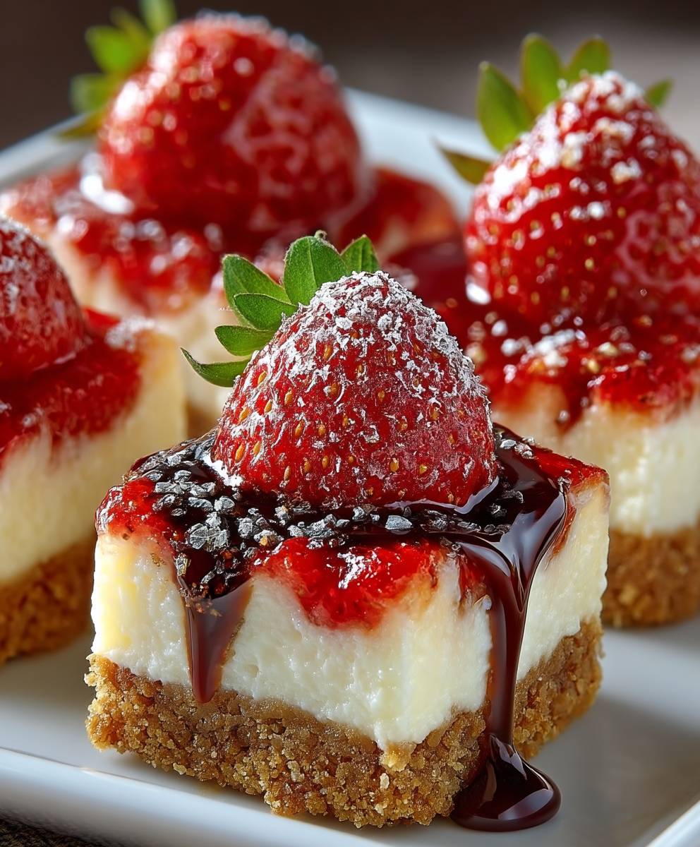 Erdbeer Cheesecake Häppchen
