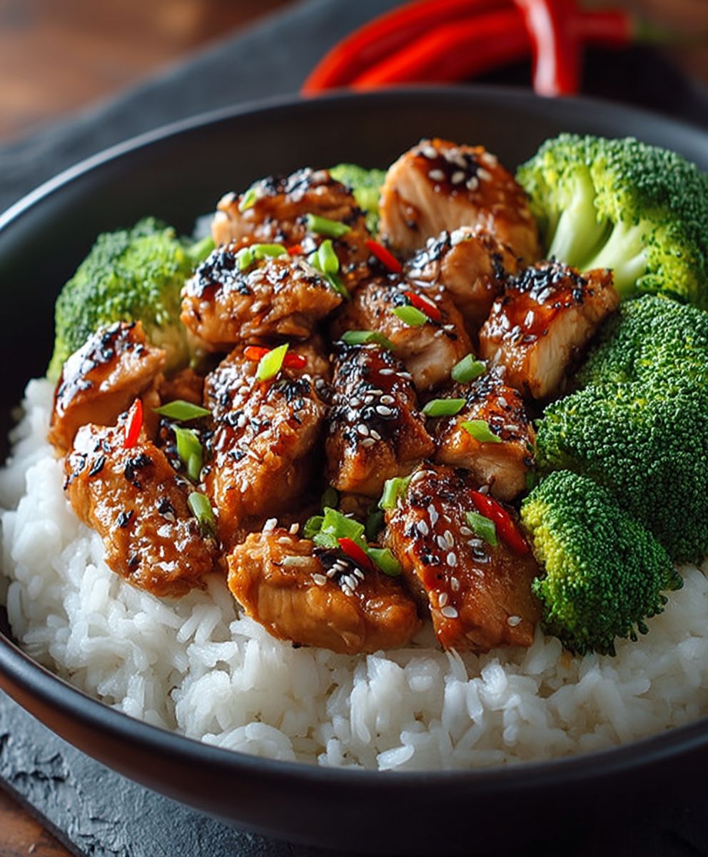 Chicken Teriyaki Brokkoli Reis