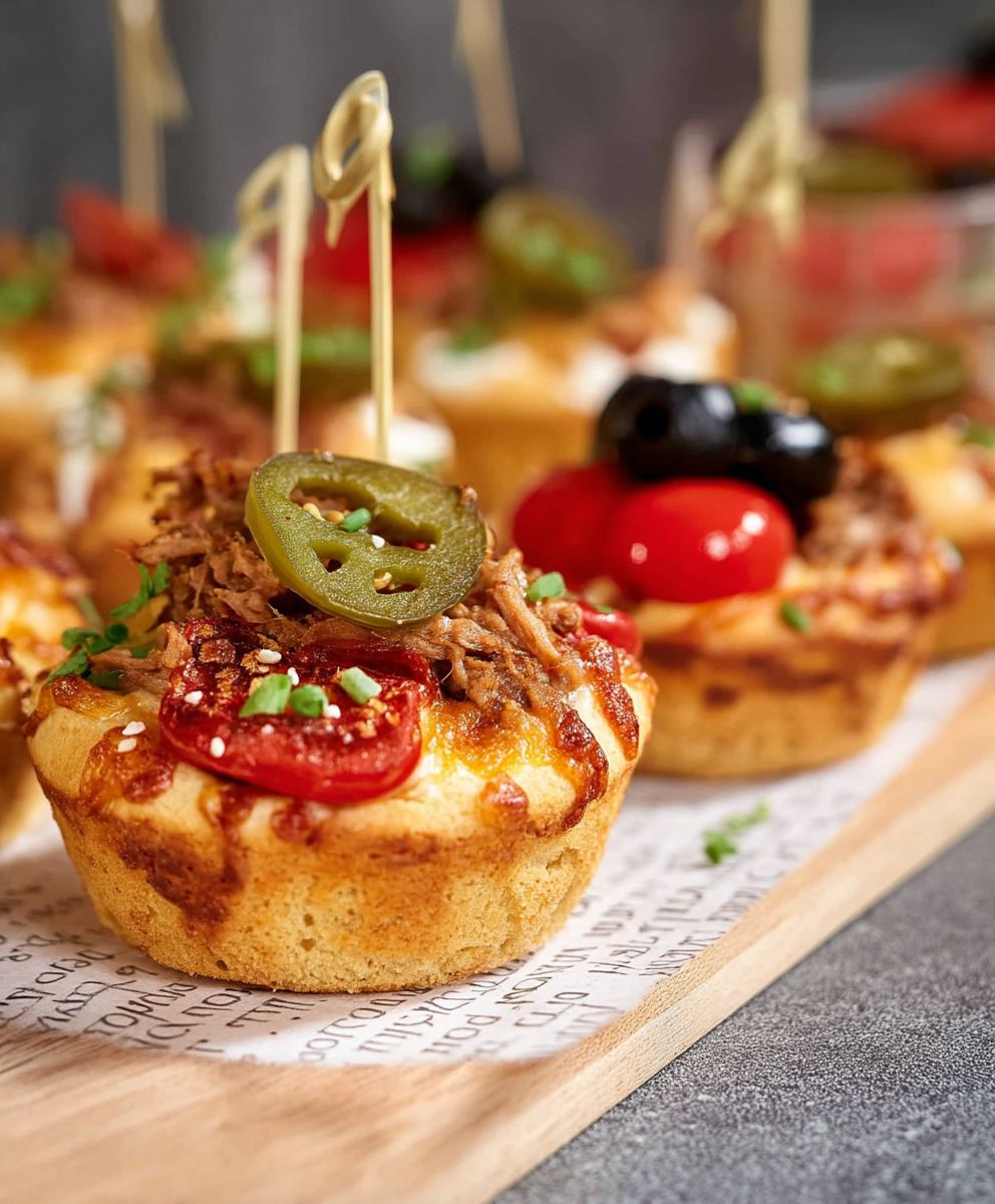 Cheeseburger Muffins Pizzateig