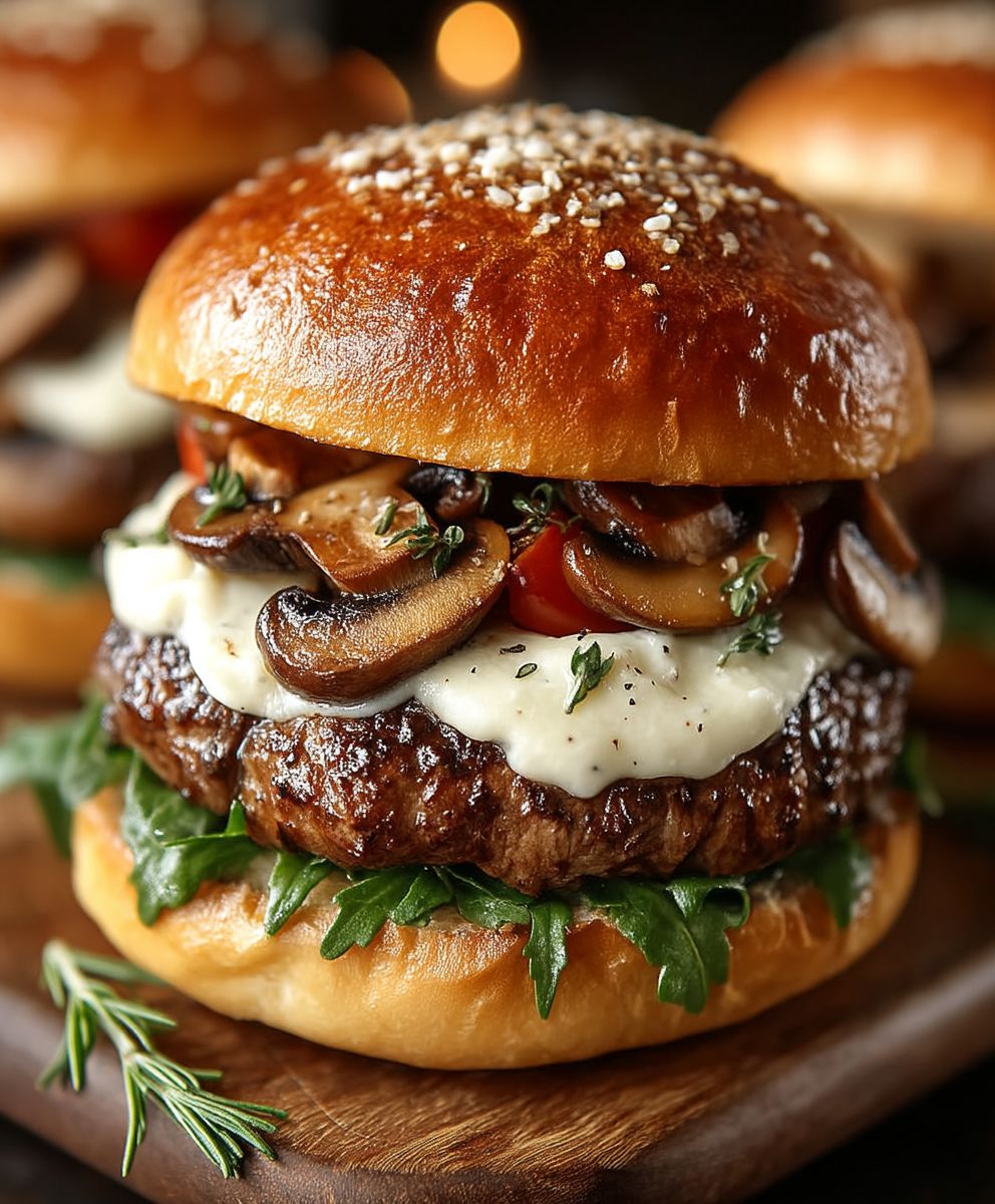 Schweizer Pilz Burger