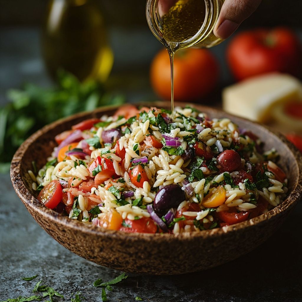 Mediterraner Orzo Salat