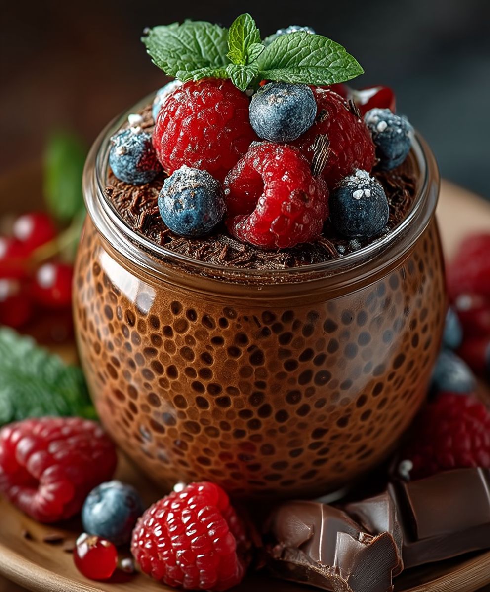 Schokoladen Chia Pudding