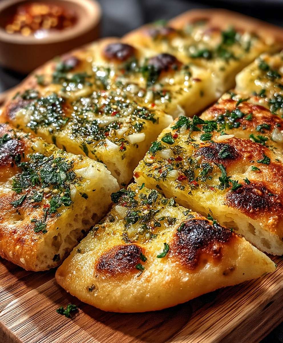 Knoblauch Fladenbrot Airfryer