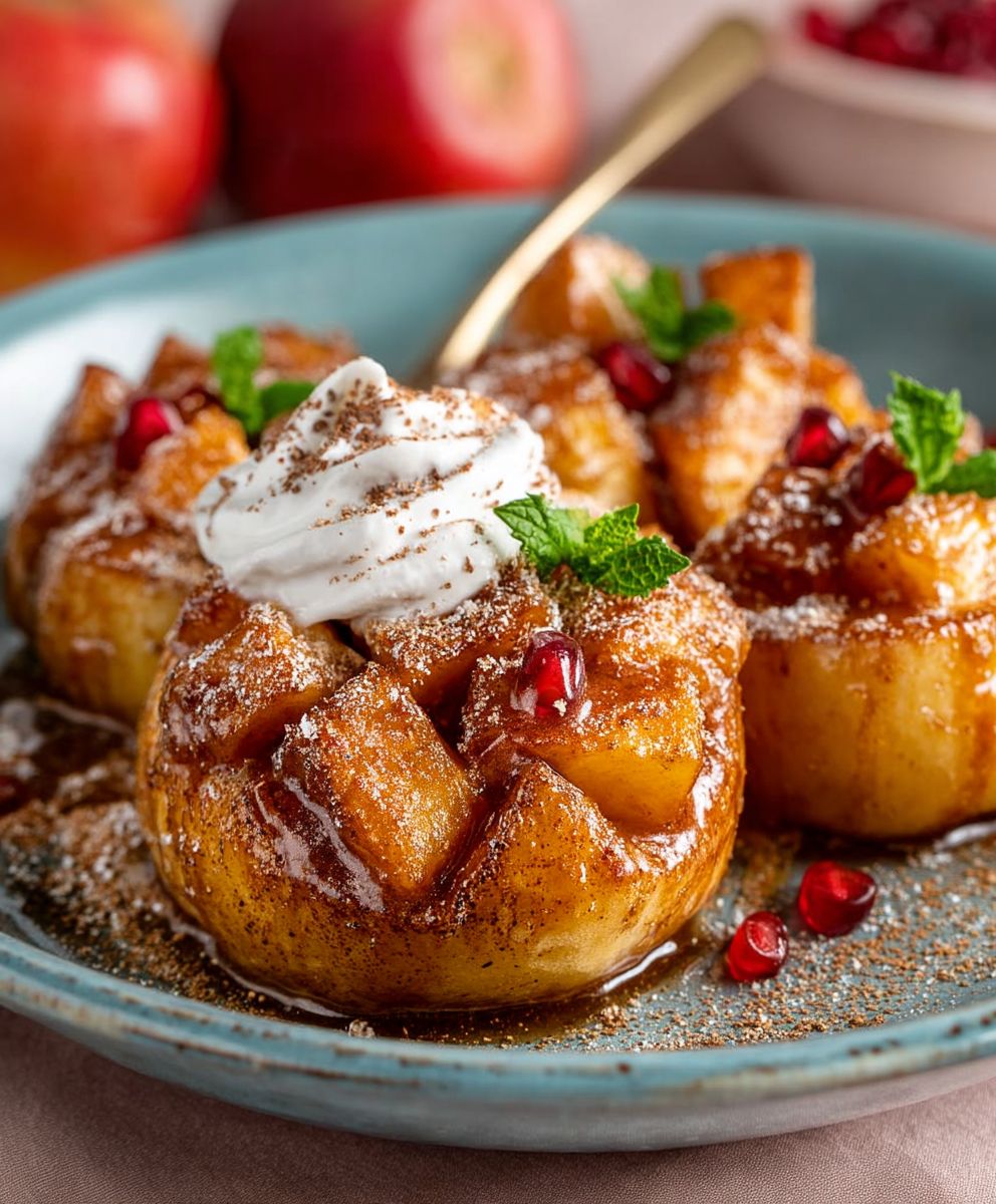 Heißluftfritteuse Gebackene Äpfel