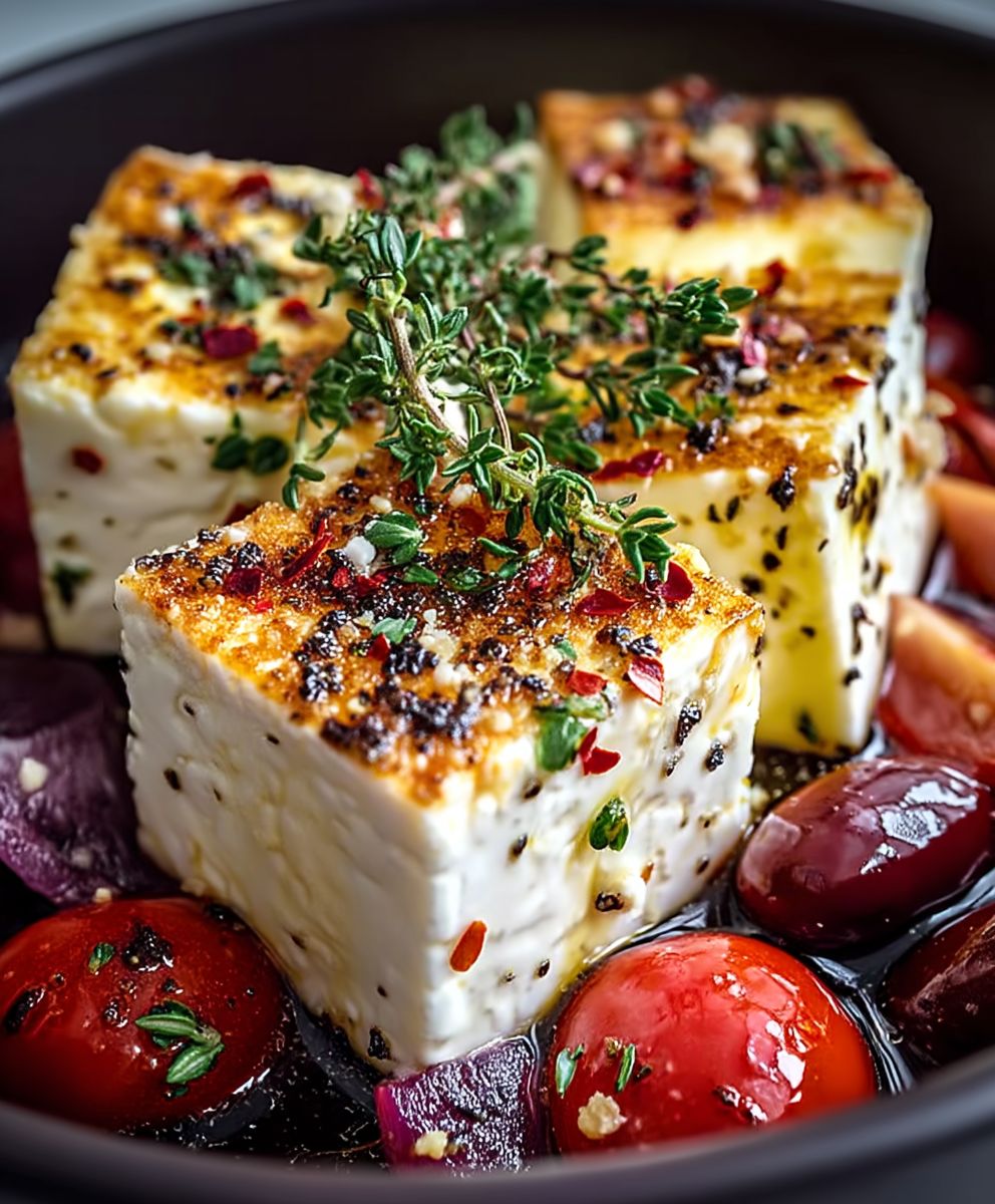 Airfryer feta cheese