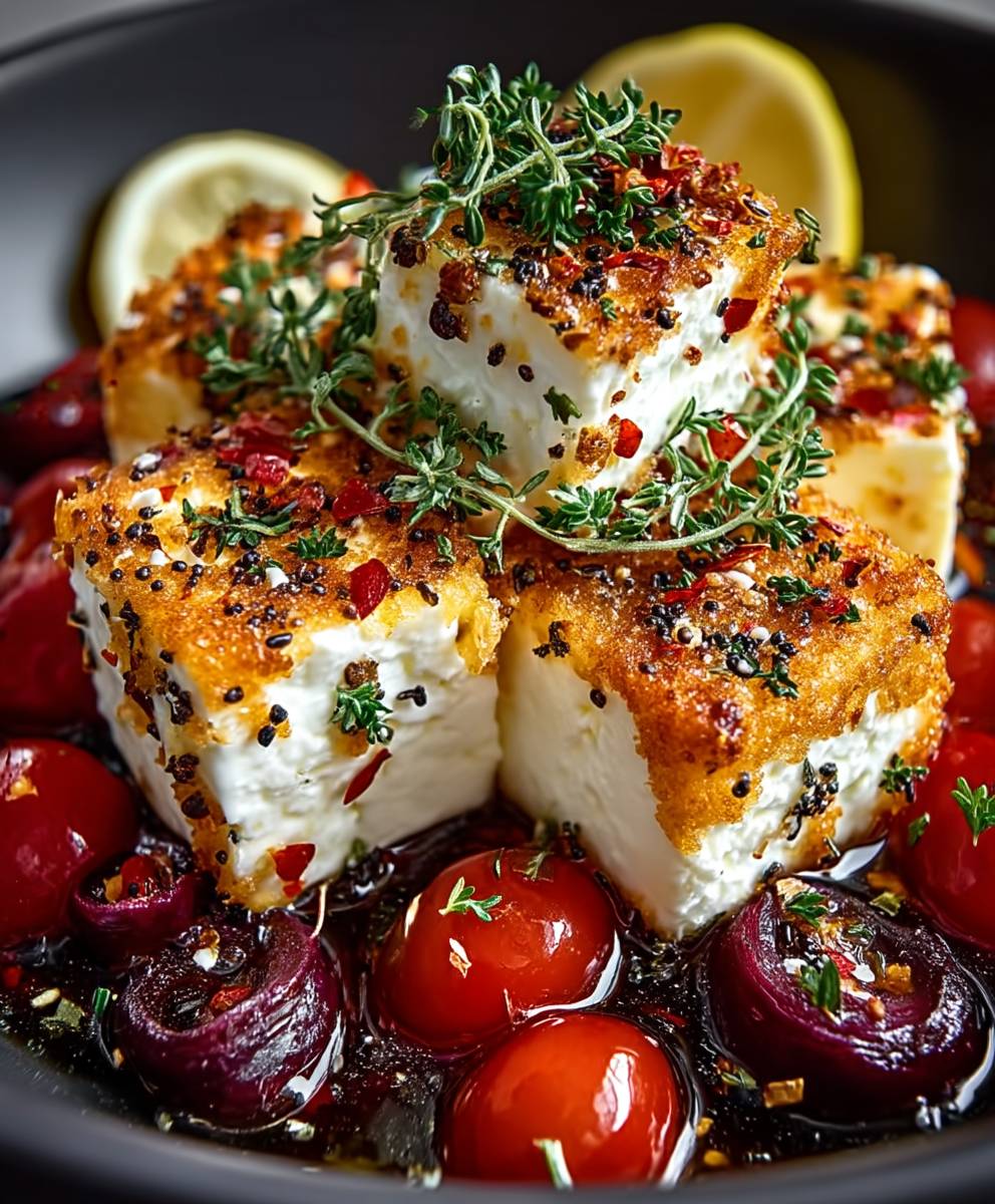 Airfryer feta cheese
