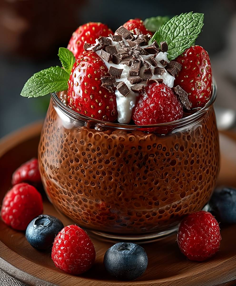 Schokoladen Chia Pudding