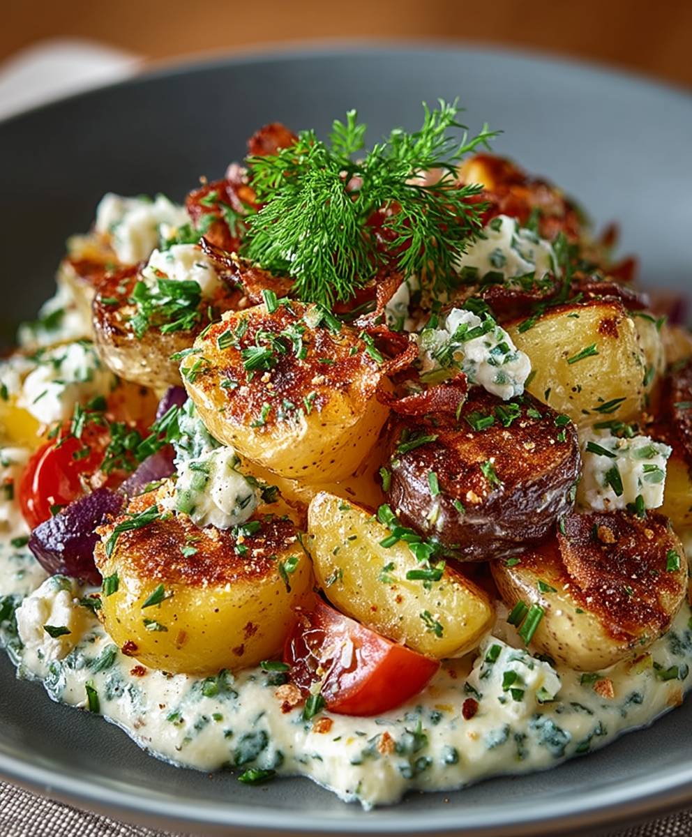 Kartoffelsalat mit Senf Dressing