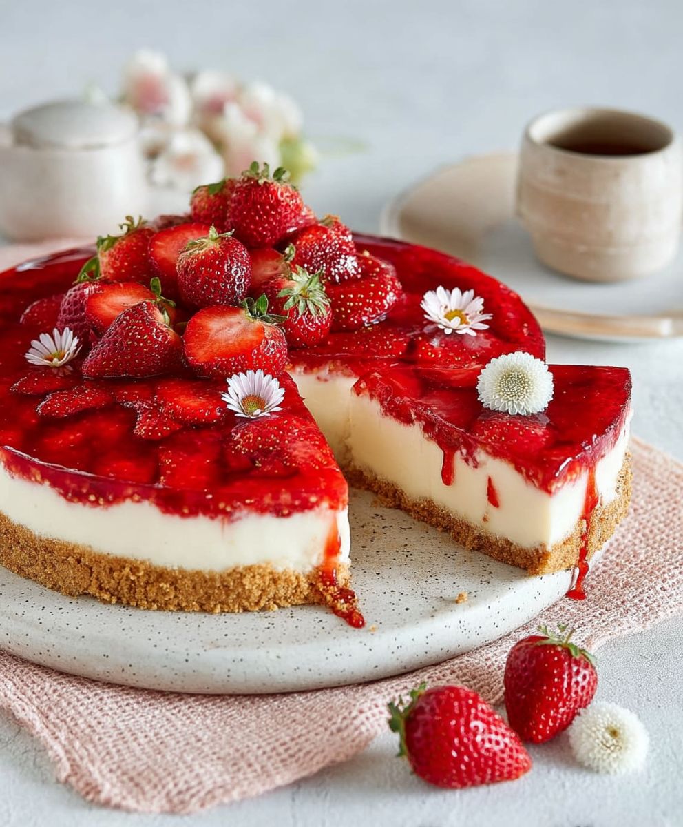 Erdbeerkuchen ohne Backen einfach