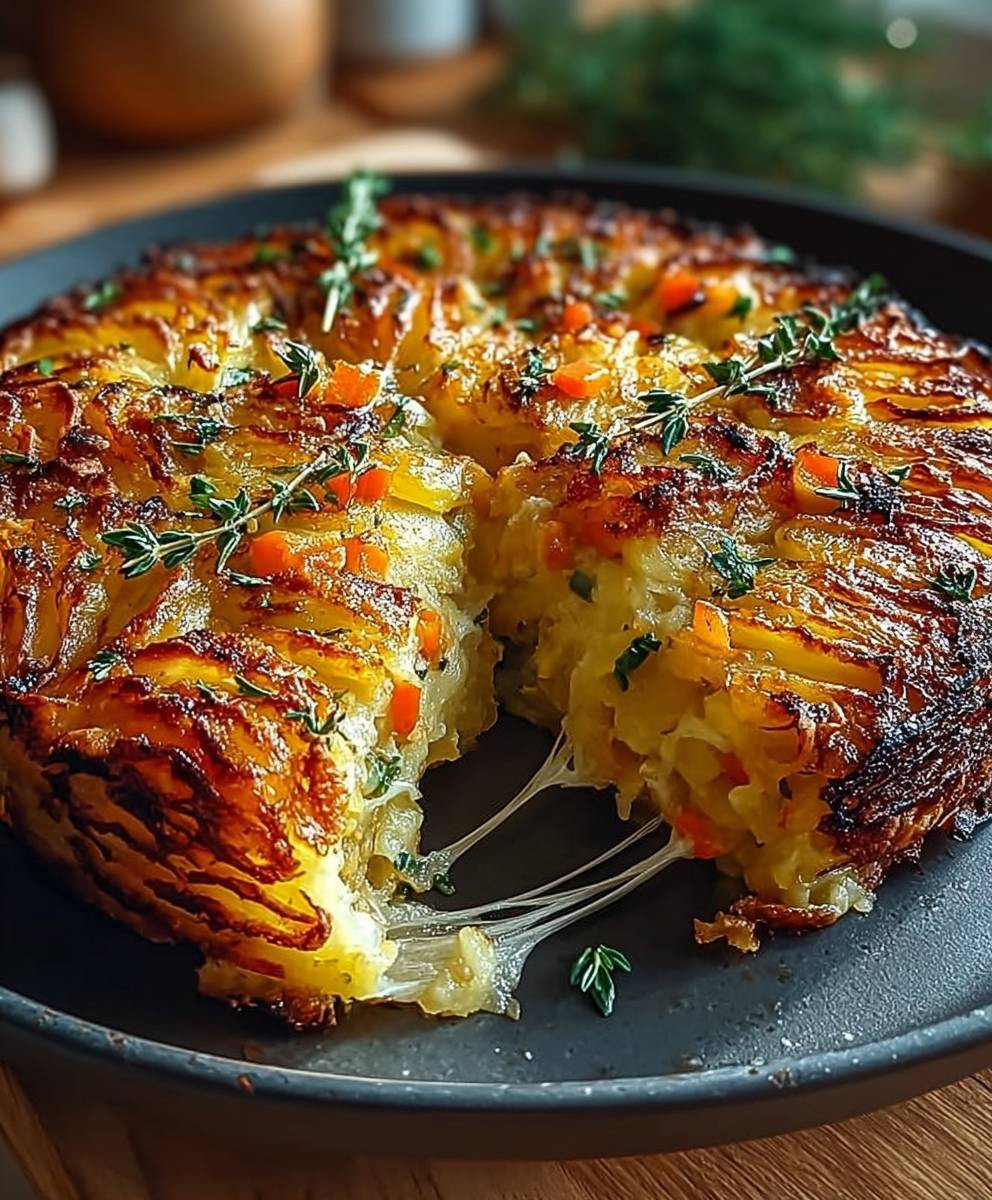 Vegetarischer Kartoffelauflauf einfach köstlich