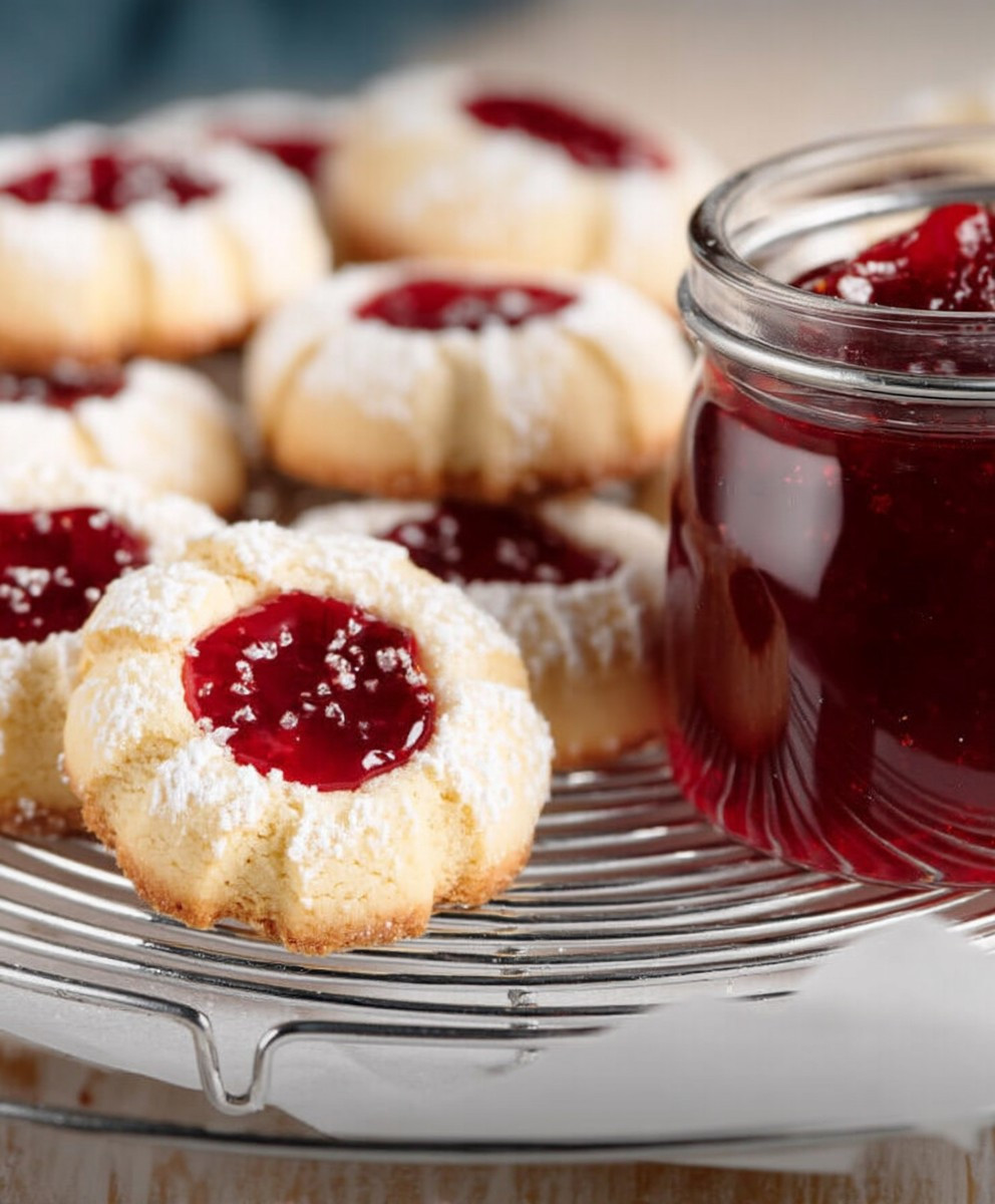 Engelsaugen backen mit Marmelade