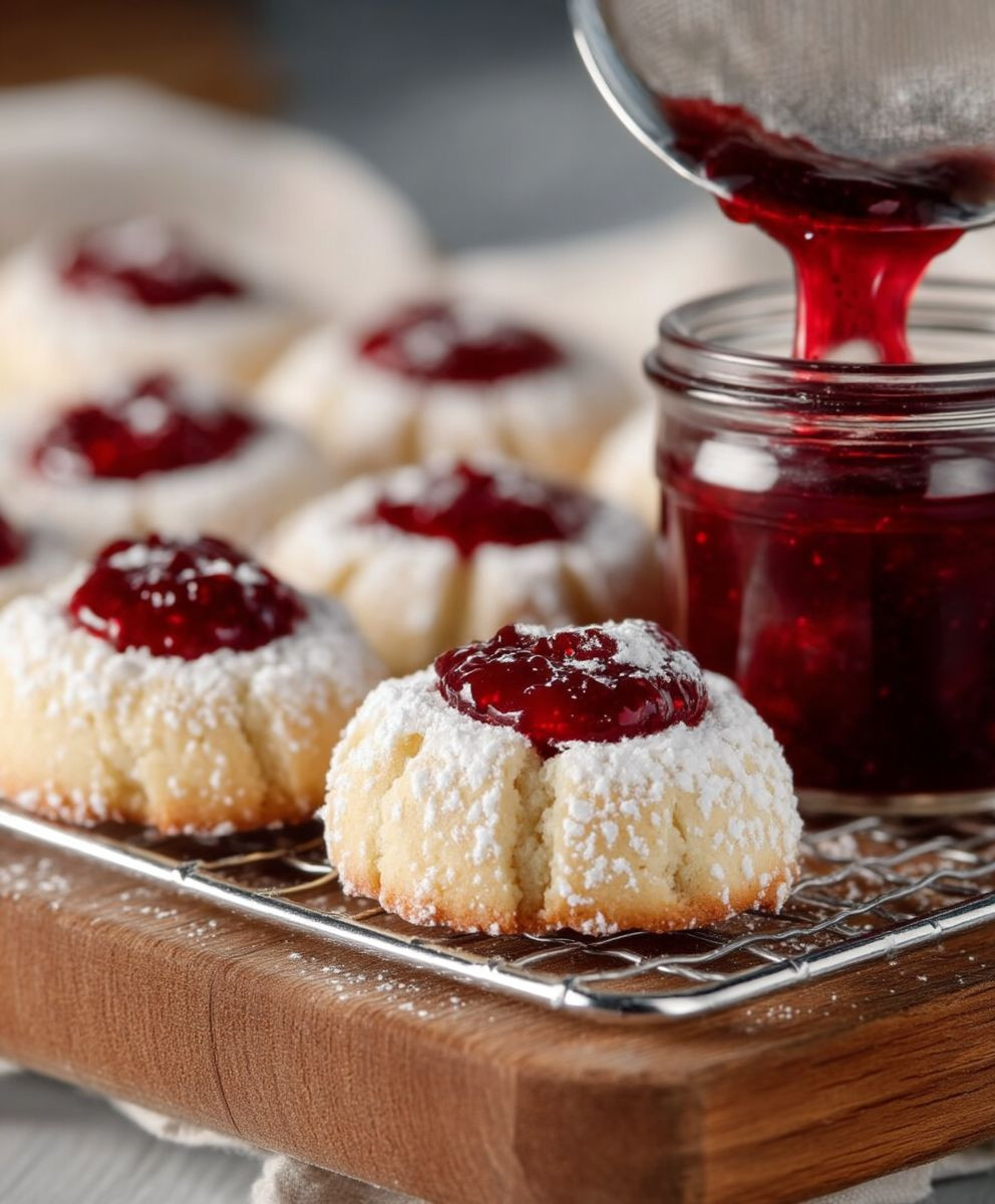 Engelsaugen backen mit Marmelade