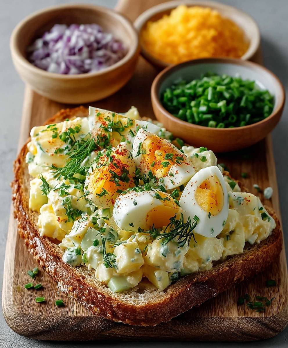 Eiersalat ohne Mayo