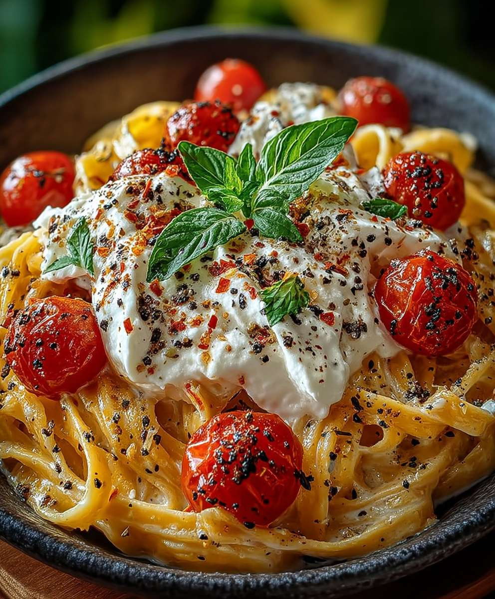 Cremige Burrata Pasta