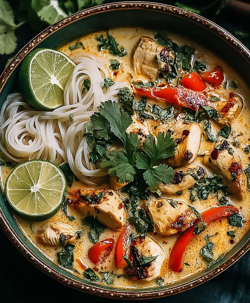 Einfache thailändische Hühnersuppe