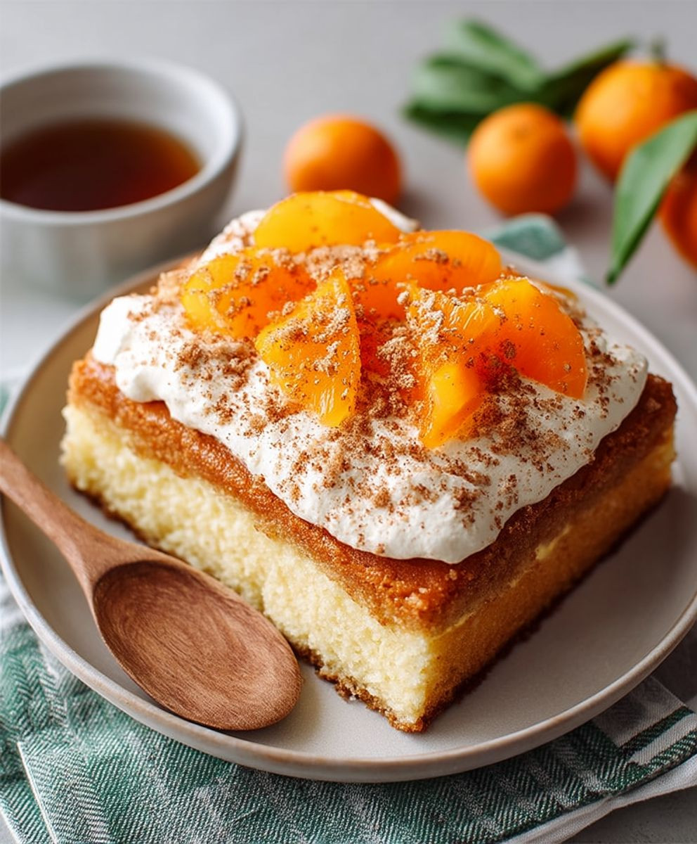 Veganer Fantakuchen Mandarinen Schmand
