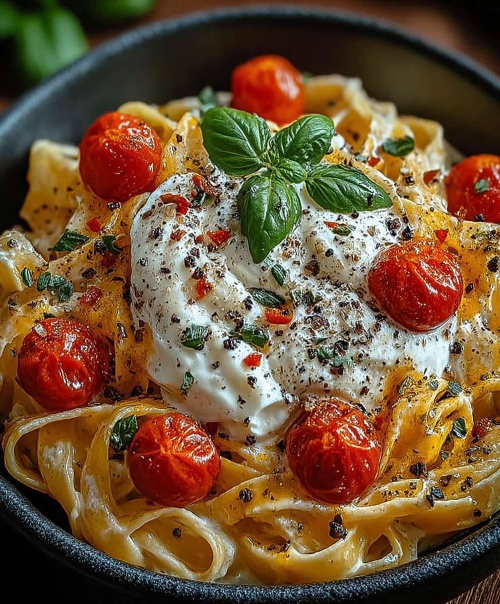 Cremige Burrata Pasta
