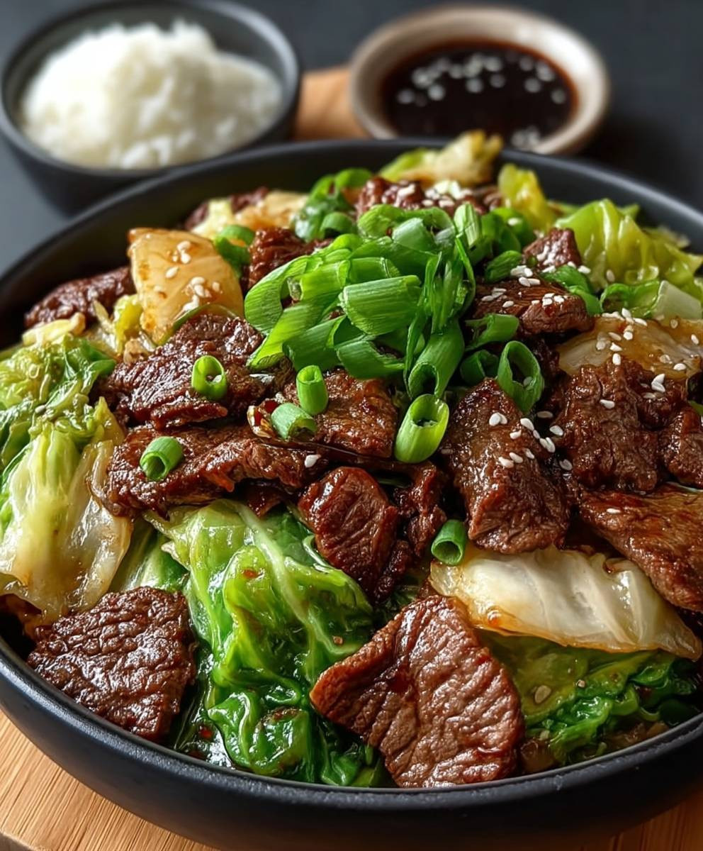 Rindfleisch Kohl Wok Alltag