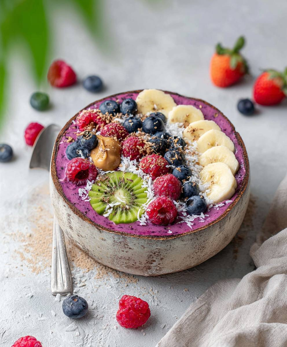 Quark Bowl mit Beeren