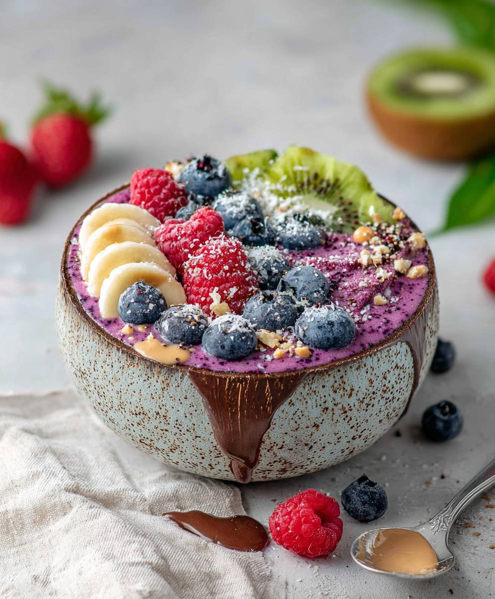 Quark Bowl mit Beeren