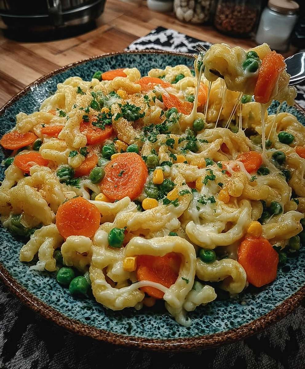 Schnelle Gemüse Spätzle Pfanne