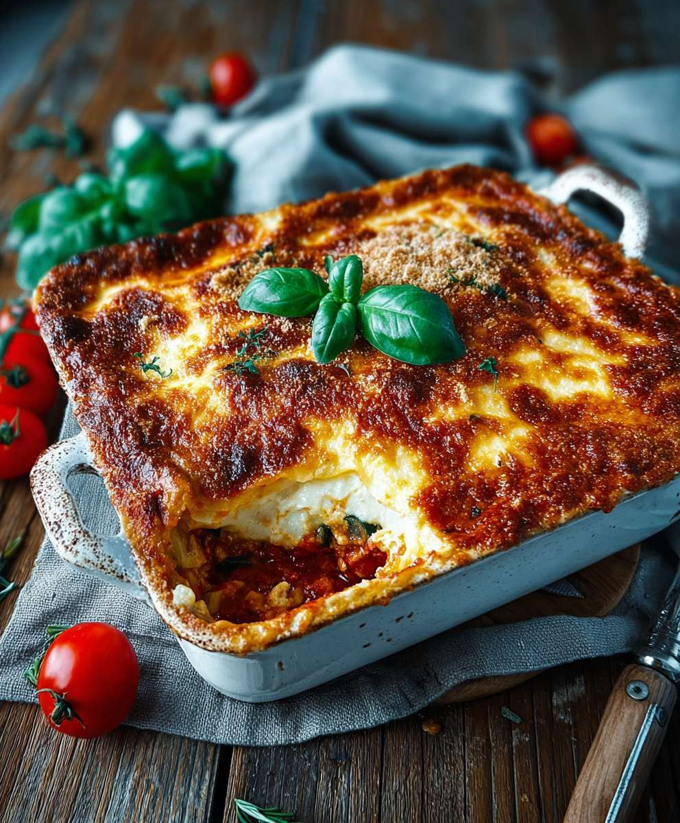 Einfache Gemüselasagne vegetarisch backen