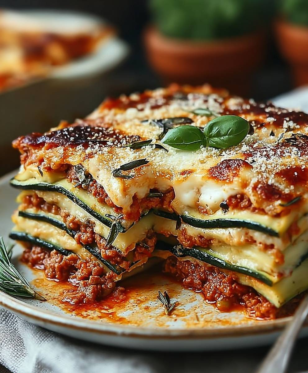 Zucchini Lasagne selber machen