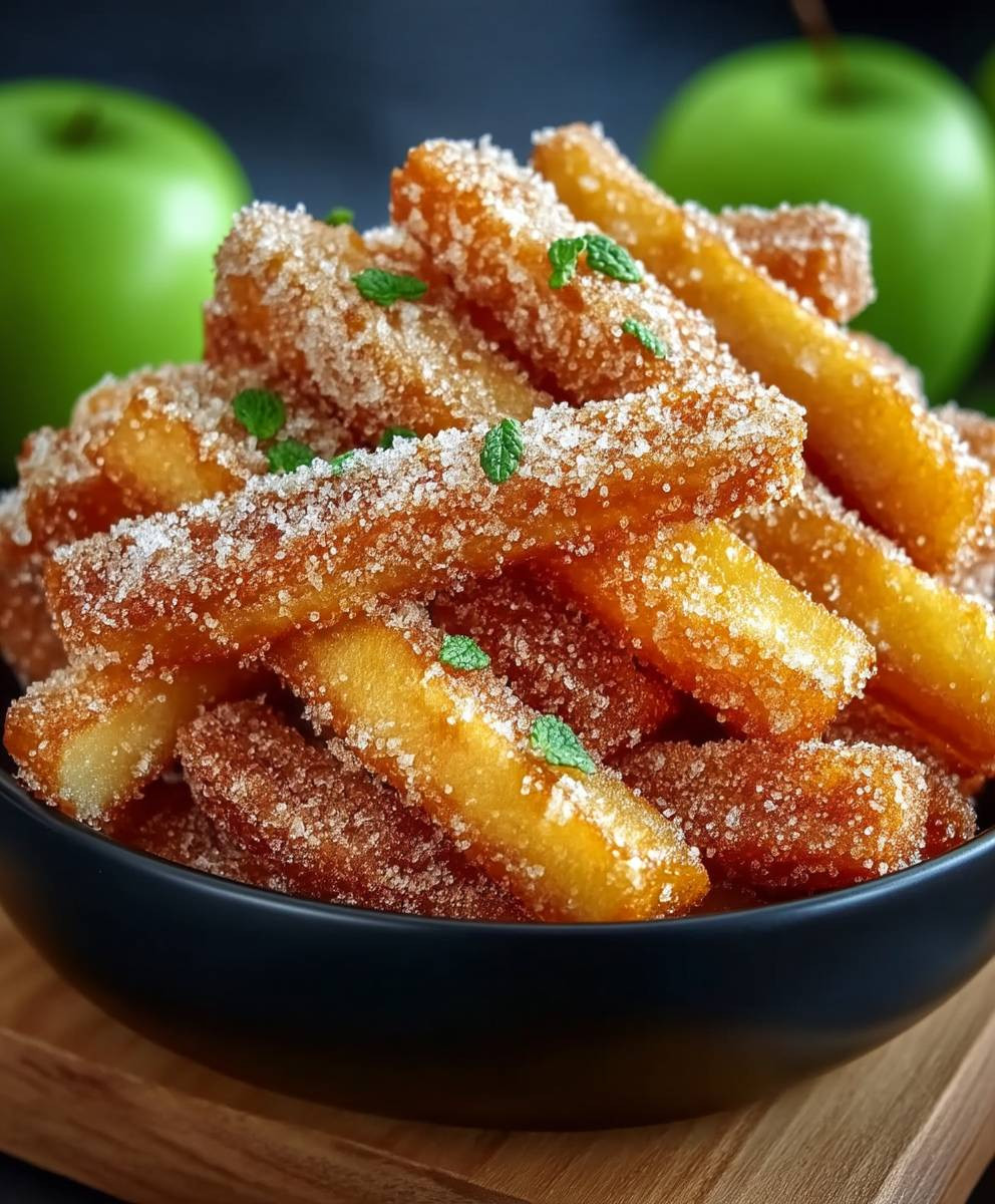 Luftfritteuse Apfel Pommes