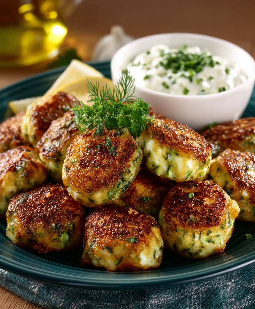 Zucchini Bällchen griechische Art
