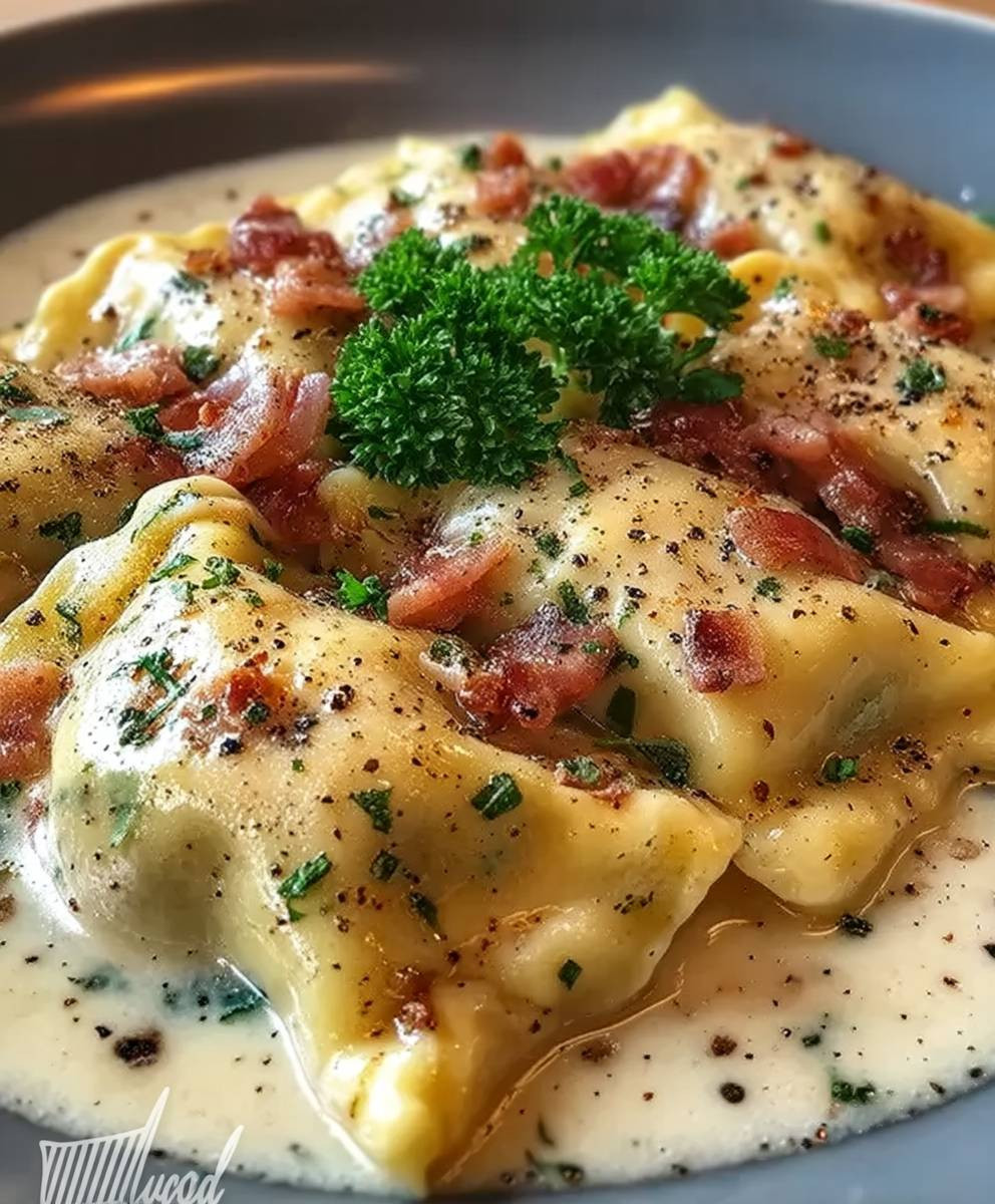 Maultaschen Carbonara
