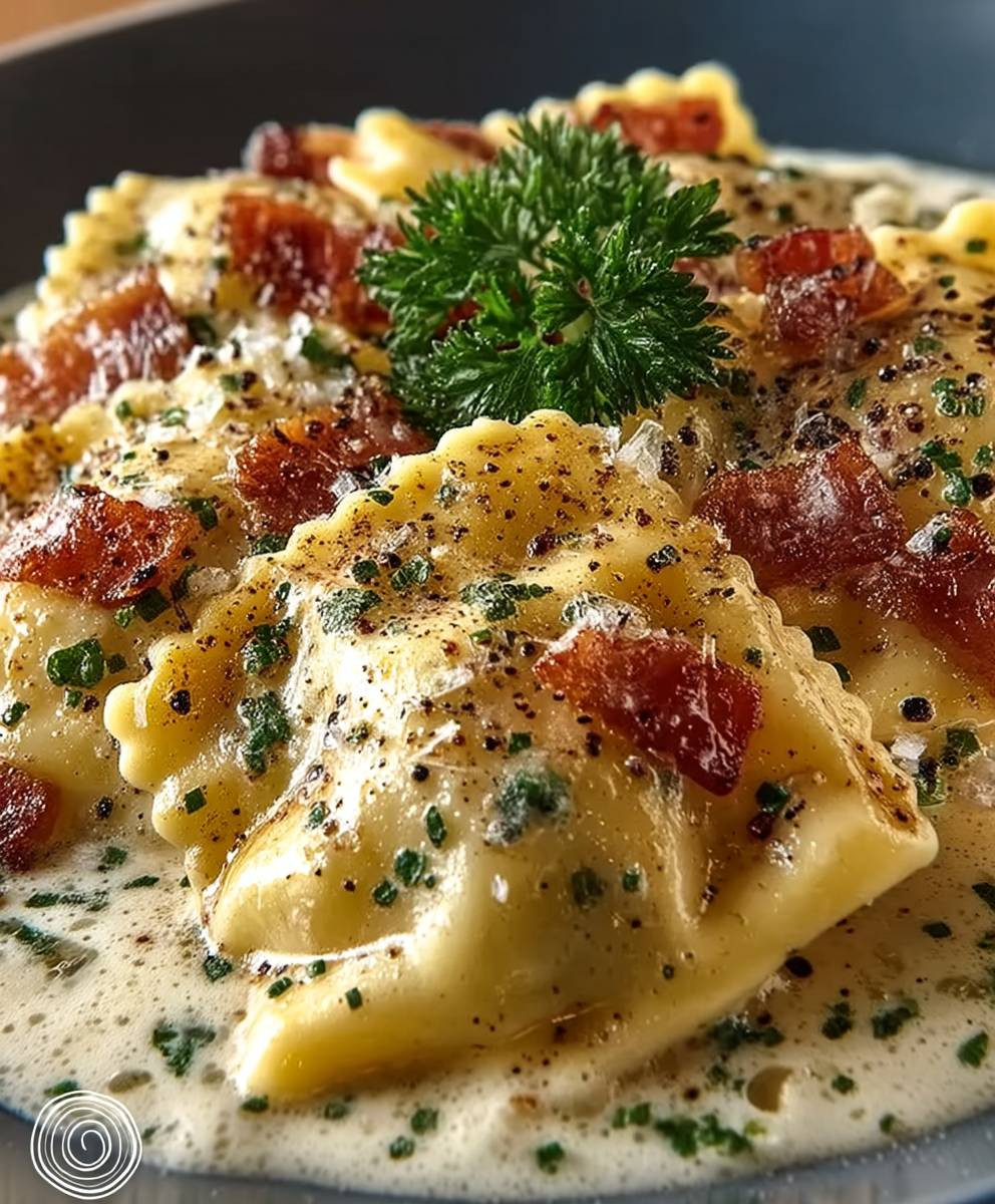 Maultaschen Carbonara