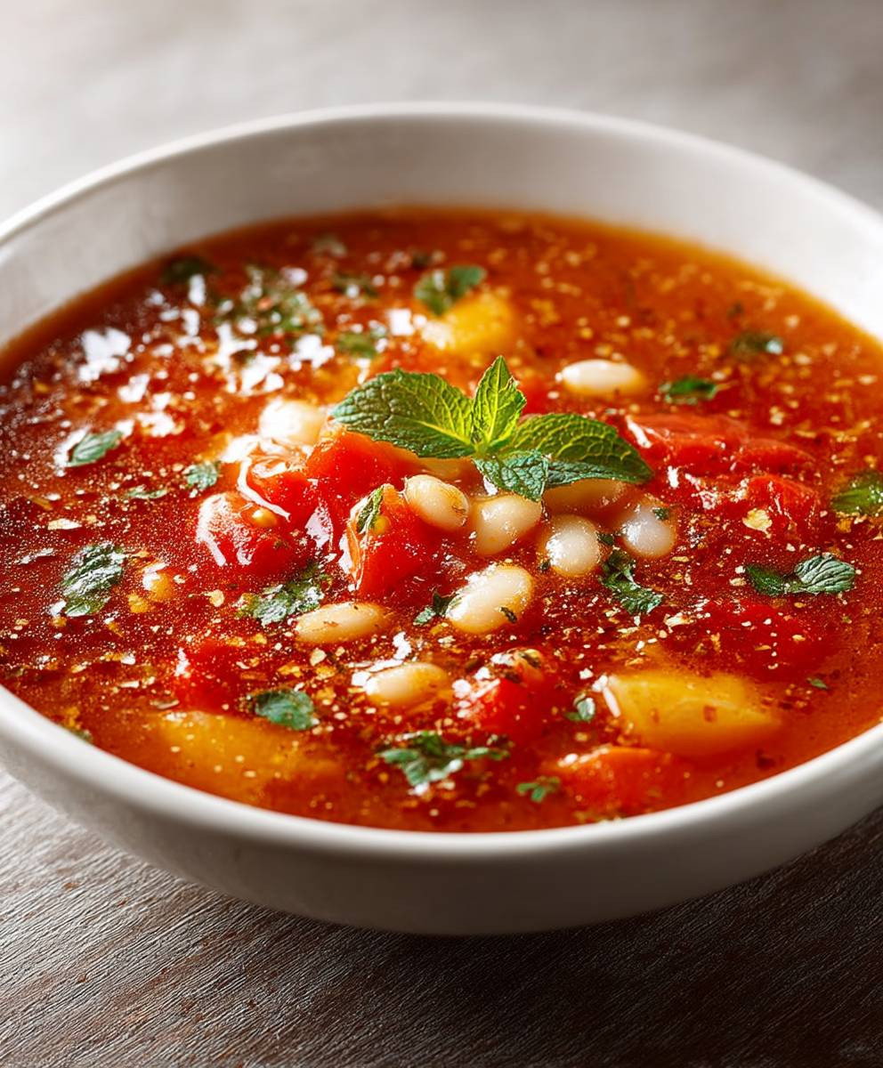 Tomaten Kartoffel Suppe Bohnen