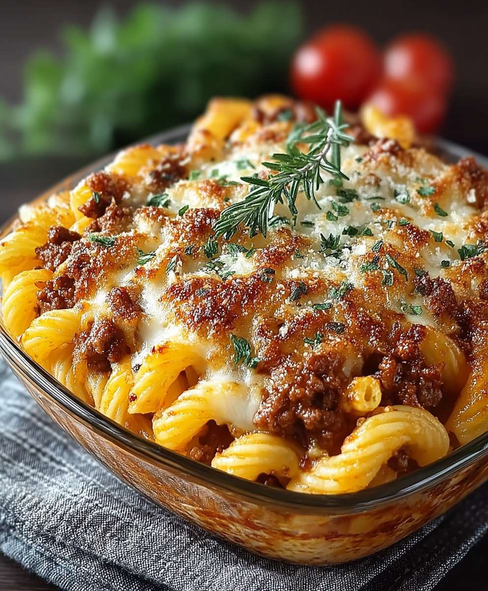 Nudelauflauf mit Hackfleisch