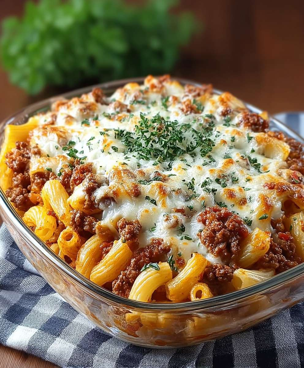 Nudelauflauf mit Hackfleisch