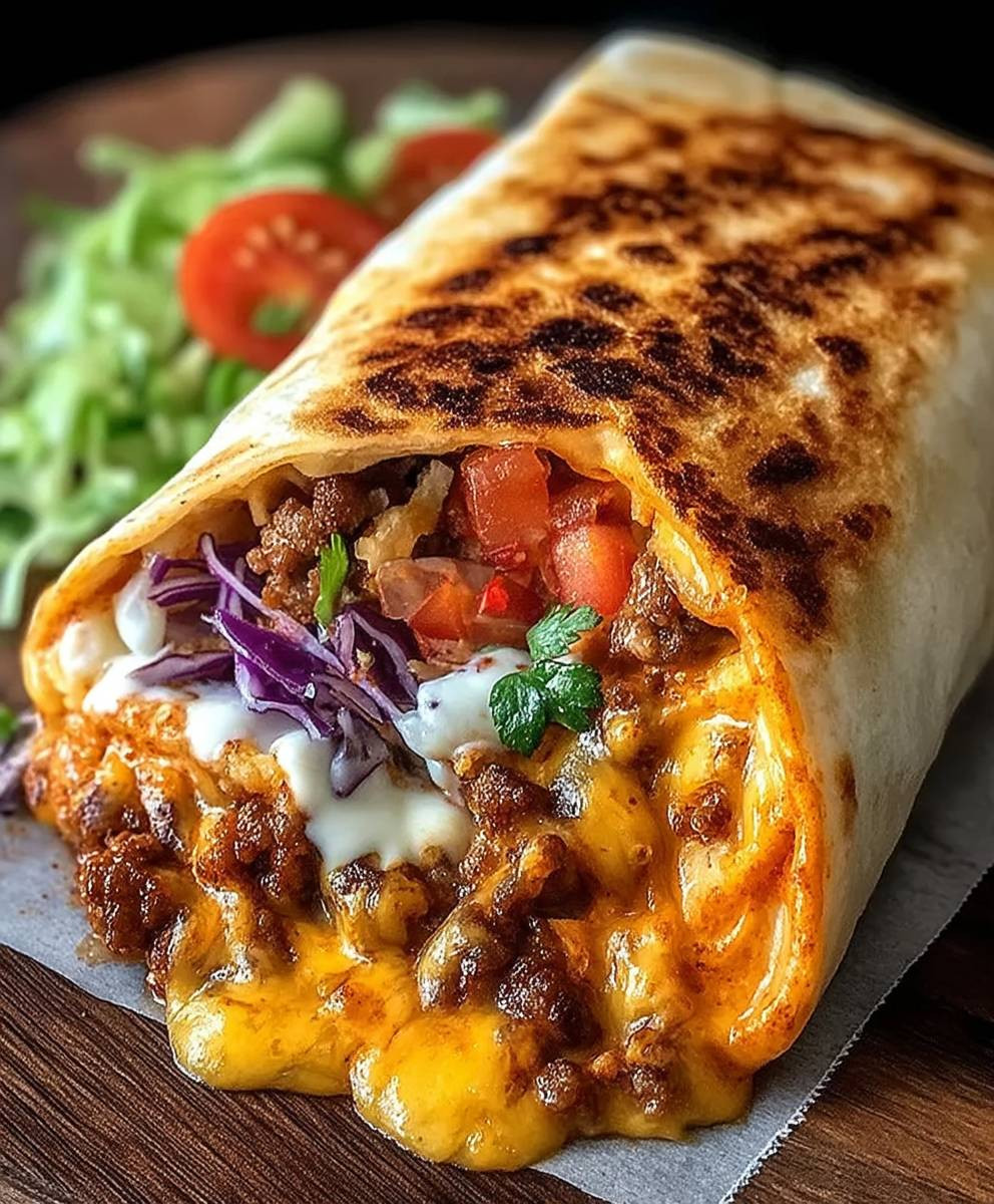 Gegrillter Käse Burrito