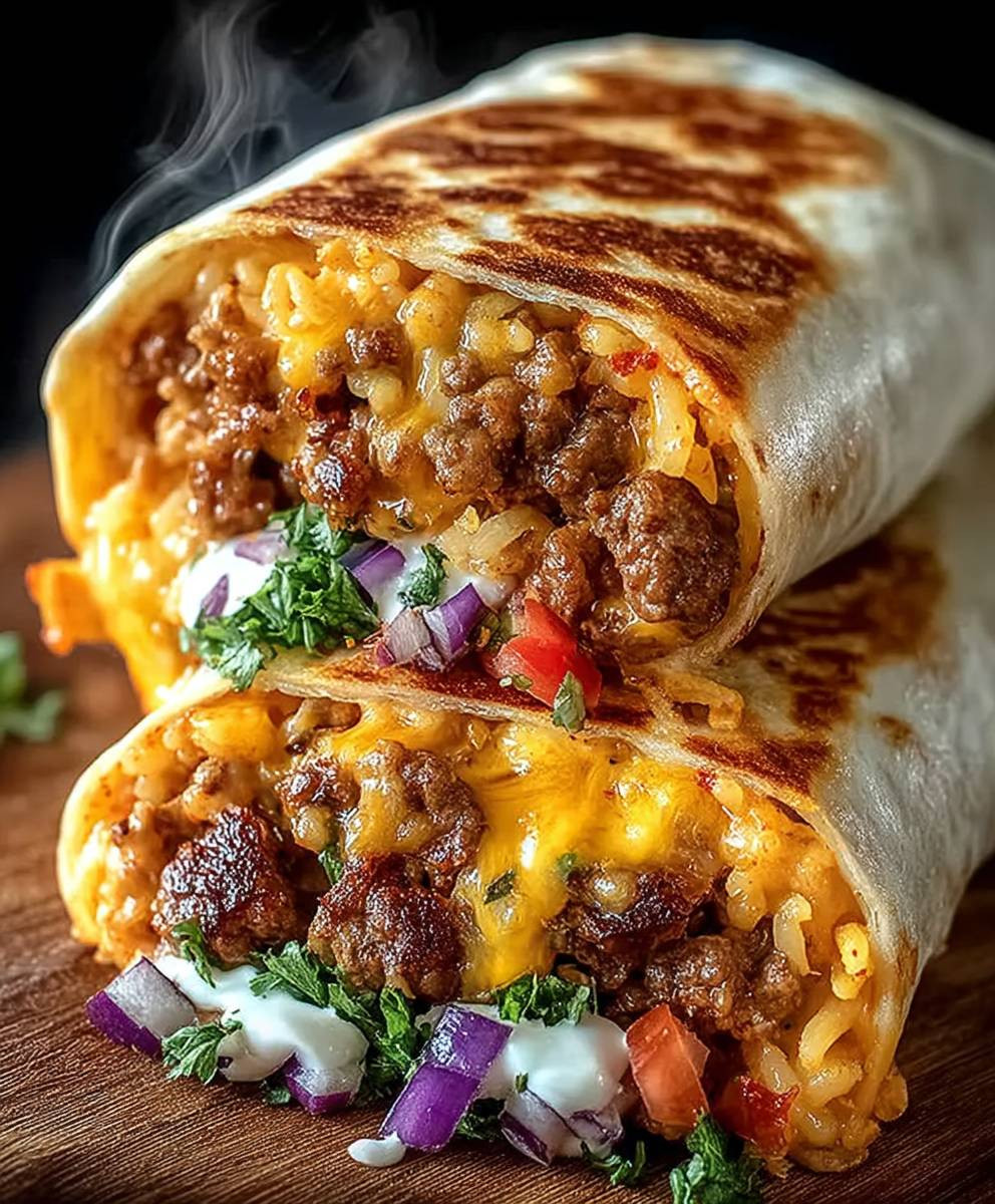 Gegrillter Käse Burrito