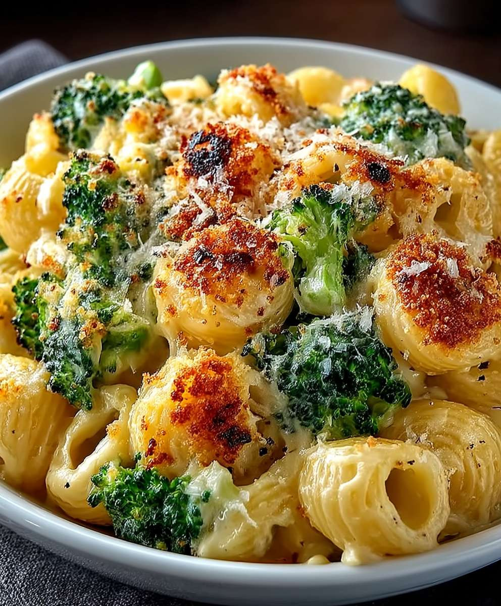 Vegetarische Brokkoli Cheddar Pasta
