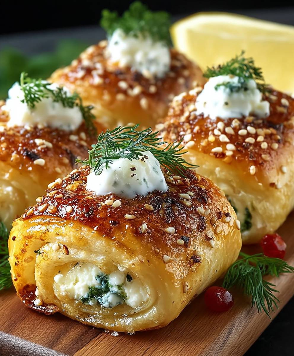 Knusprige Feta Röllchen Ofen