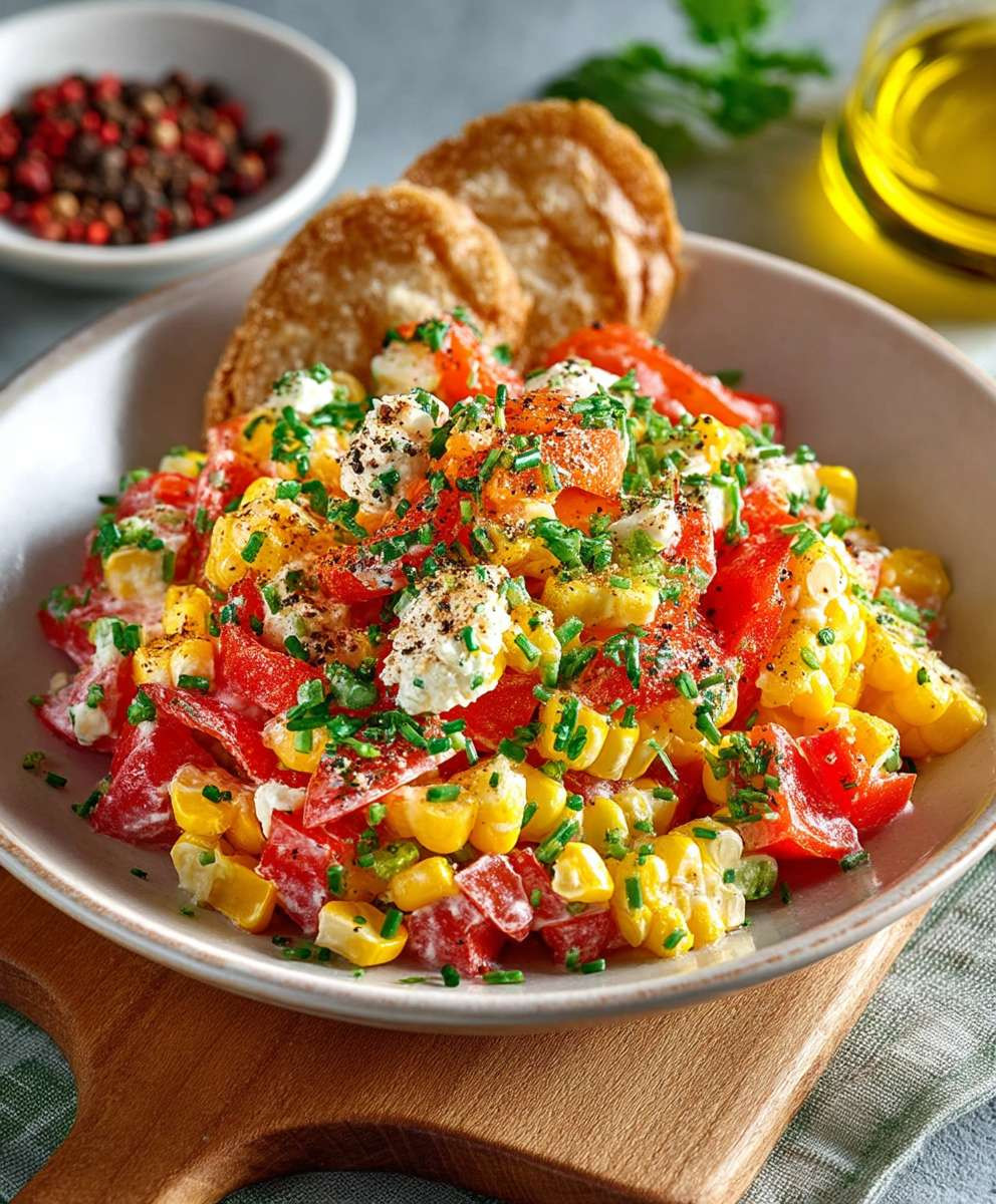 Maissalat mit Paprika