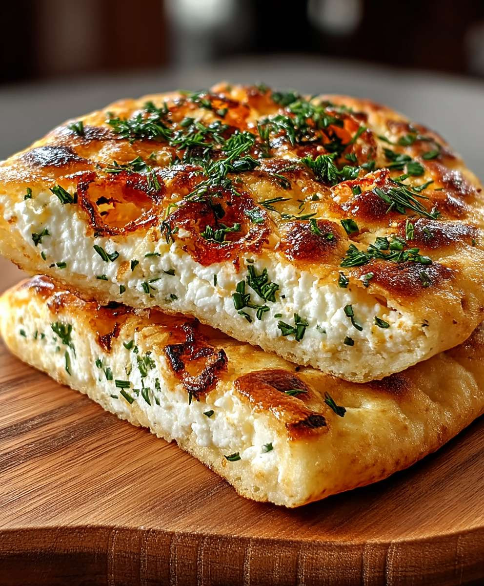 Hüttenkäse Fladenbrot