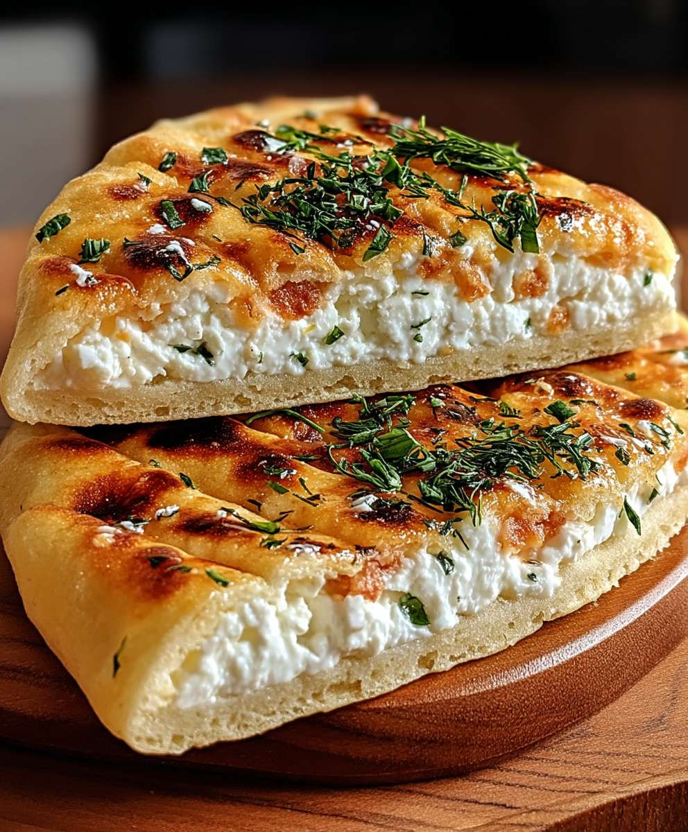 Hüttenkäse Fladenbrot