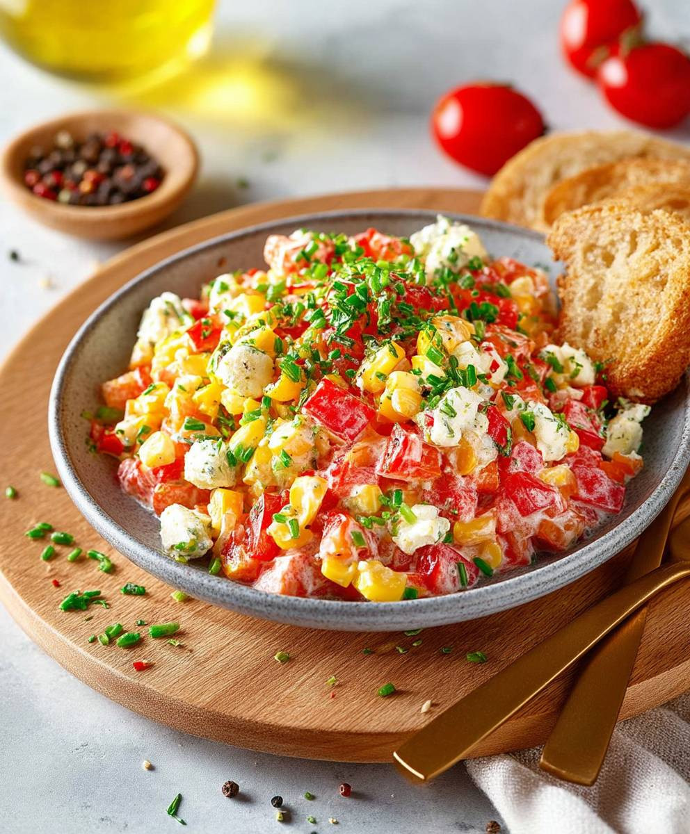 Maissalat mit Paprika