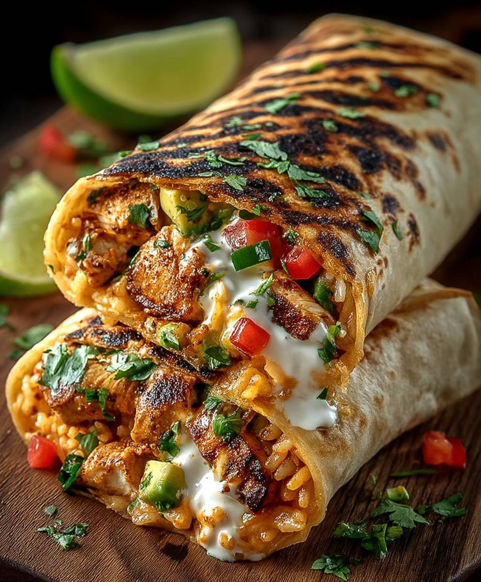 Chipotle Ranch Grilled Chicken Burrito