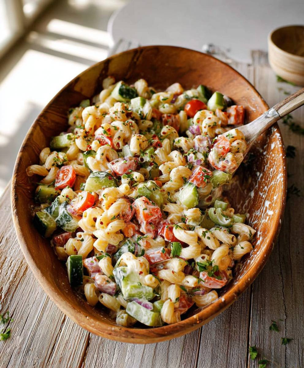 Veganer Nudelsalat einfach und lecker