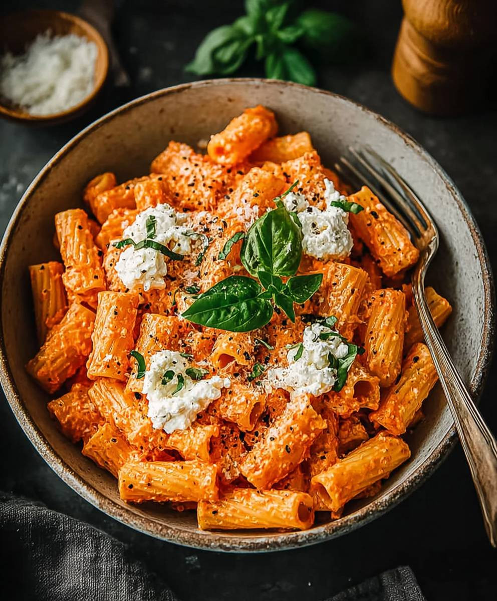 Protein Nudeln mit Hüttenkäse