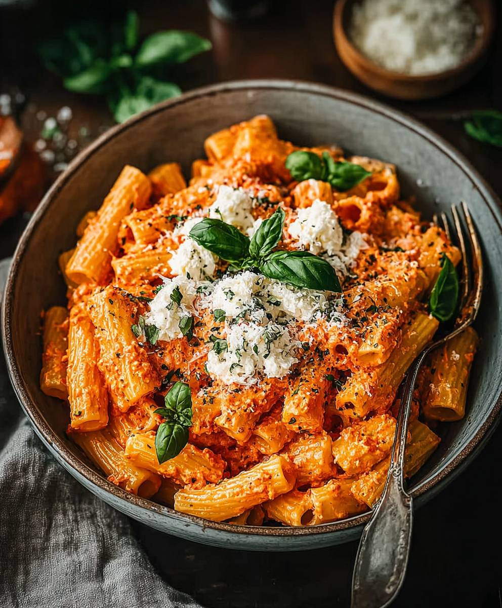 Protein Nudeln mit Hüttenkäse