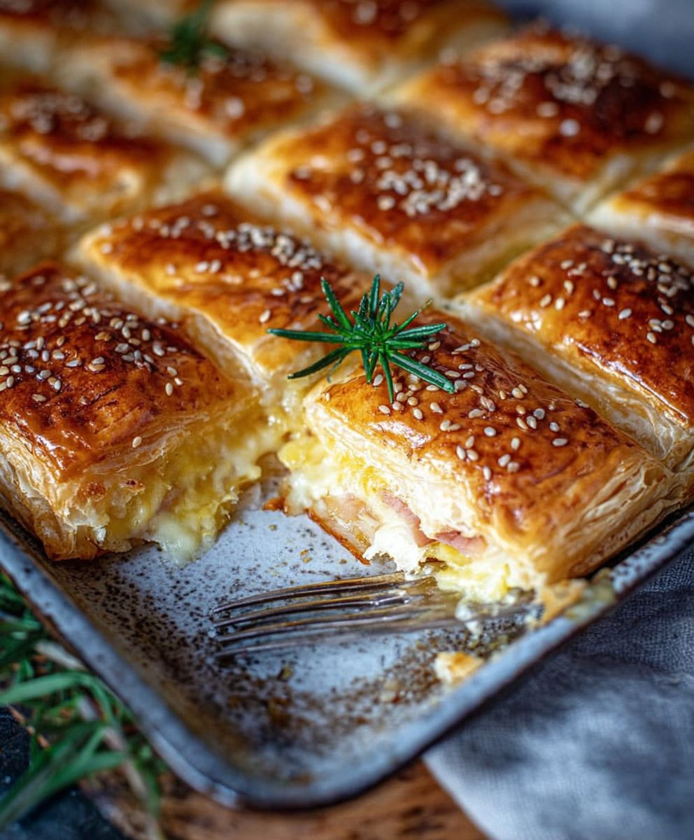 Blätterteig Schinken Käse Füllung