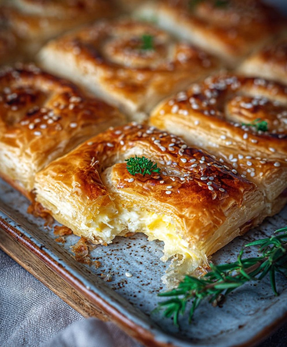 Blätterteig Schinken Käse Füllung