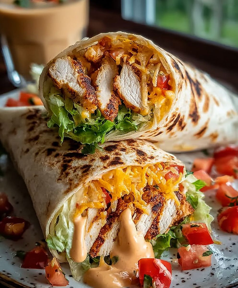 Gegrillter Chipotle Chicken Wrap